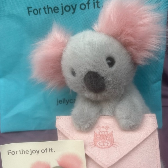 Jellycat KOALA with MESSAGE Valentines Collection 2026 authentic US seller NWT